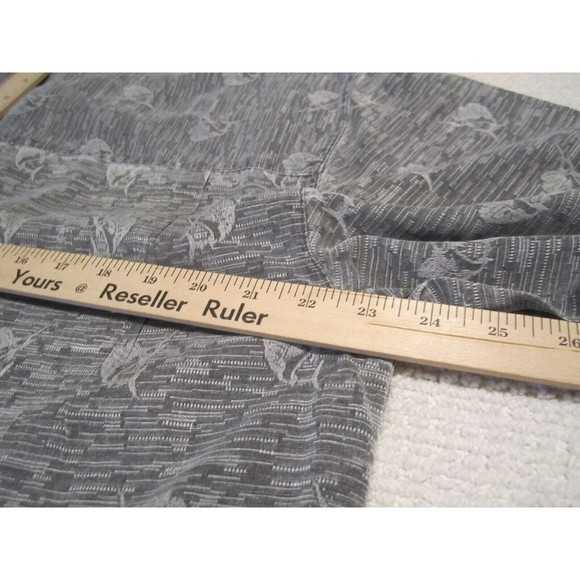 Bermuda Bay Shirt Adult XL Gray Hawaiian Summer Relax Vacation Mens Button Up - Picture 7 of 8